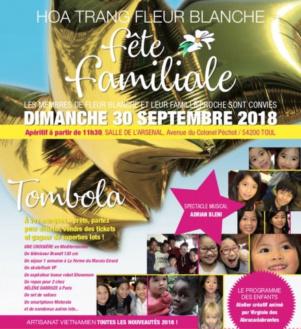 Invitation Fête Familiale 2018