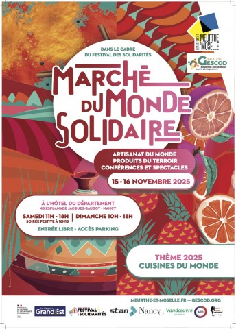 affiche Marché du Monde 2025 à Nancy