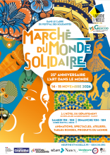 affiche Marché du monde solidaire 2026 à Nancy